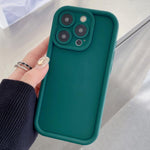 Capa de telemóvel TPU com moldura anti-impactos, fosca e com orifício preciso, Para iPhone 13 Pro Max, Para iPhone 13 Pro, Para iPhone 13, Para iPhone 12, Para iPhone 12 Pro Max, Para iPhone 12 Pro