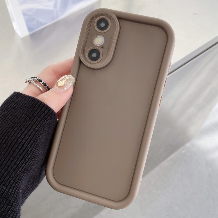 Capa de telemóvel TPU com moldura anti-impactos, fosca e com orifício preciso, Para iPhone 11 Pro Max, Para iPhone 11, Para iPhone 11 Pro, Para iPhone X / XS, Para iPhone XR, Para iPhone XS Max