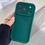 Capa de Telefone TPU com Moldura Anti-choque, Fosca e com Orifício Preciso, Para iPhone 17e / 16e, Para iPhone 17 Pro Max, Para iPhone 17 Pro, Para iPhone 17, Para iPhone Air, Para iPhone 16 Pro Max