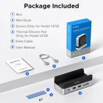 ORICO VSP10 Mini Dock Suporte Multi-funções de Expansão de Armazenamento de Secretária para Mac Mini 2024, 512GB, 1TB, 2TB, 4TB