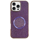 Capa de Telefone MagSafe com Grão Brilhante em PC Eletroplatinado, Para iPhone 17 Pro Max, Para iPhone 17 Pro, Para iPhone 16 Pro Max, Para iPhone 16 Pro, Para iPhone 16 Plus, Para iPhone 16, Para iPhone 15 Pro Max, Para iPhone 15 Pro
