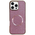 Capa de Telefone MagSafe com Grão Brilhante em PC Eletroplatinado, Para iPhone 17 Pro Max, Para iPhone 17 Pro, Para iPhone 16 Pro Max, Para iPhone 16 Pro, Para iPhone 16 Plus, Para iPhone 16, Para iPhone 15 Pro Max, Para iPhone 15 Pro
