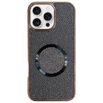 Capa de Telefone MagSafe com Grão Brilhante em PC Eletroplatinado, Para iPhone 17 Pro Max, Para iPhone 17 Pro, Para iPhone 16 Pro Max, Para iPhone 16 Pro, Para iPhone 16 Plus, Para iPhone 16, Para iPhone 15 Pro Max, Para iPhone 15 Pro