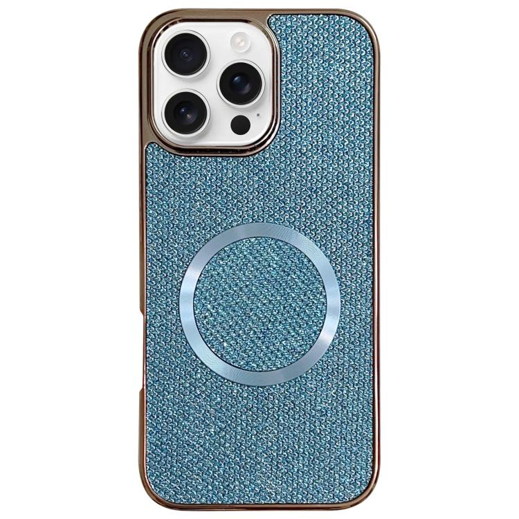 Capa de Telefone MagSafe com Grão Brilhante em PC Eletroplatinado, Para iPhone 17 Pro Max, Para iPhone 17 Pro, Para iPhone 16 Pro Max, Para iPhone 16 Pro, Para iPhone 16 Plus, Para iPhone 16, Para iPhone 15 Pro Max, Para iPhone 15 Pro
