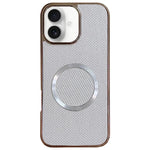Capa de Telefone MagSafe com Grão Brilhante em PC Eletroplatinado, Para iPhone 17 Pro Max, Para iPhone 17 Pro, Para iPhone 16 Pro Max, Para iPhone 16 Pro, Para iPhone 16 Plus, Para iPhone 16, Para iPhone 15 Pro Max, Para iPhone 15 Pro