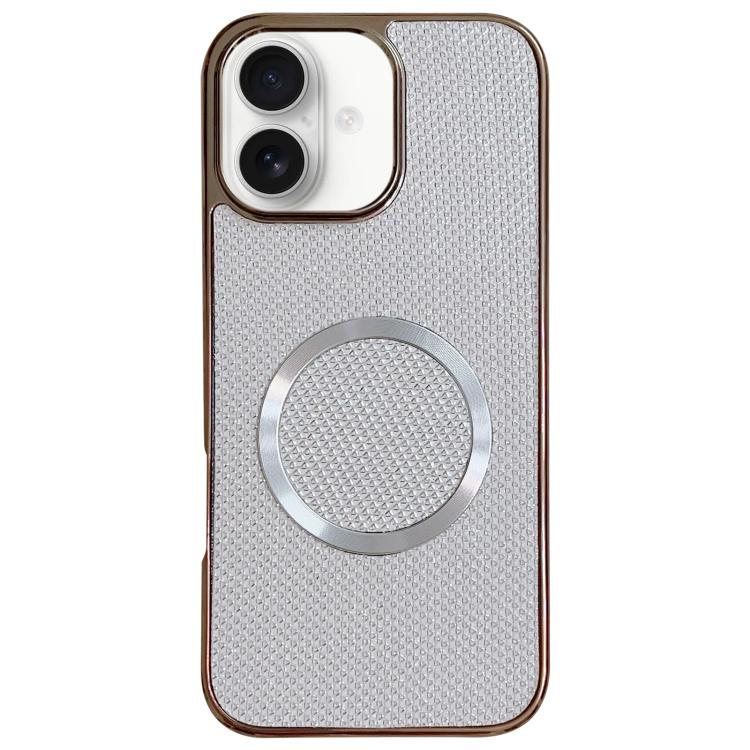 Capa de Telefone MagSafe com Grão Brilhante em PC Eletroplatinado, Para iPhone 17 Pro Max, Para iPhone 17 Pro, Para iPhone 16 Pro Max, Para iPhone 16 Pro, Para iPhone 16 Plus, Para iPhone 16, Para iPhone 15 Pro Max, Para iPhone 15 Pro