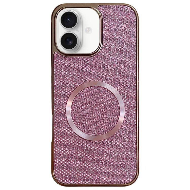 Capa de Telefone MagSafe com Grão Brilhante em PC Eletroplatinado, Para iPhone 17 Pro Max, Para iPhone 17 Pro, Para iPhone 16 Pro Max, Para iPhone 16 Pro, Para iPhone 16 Plus, Para iPhone 16, Para iPhone 15 Pro Max, Para iPhone 15 Pro
