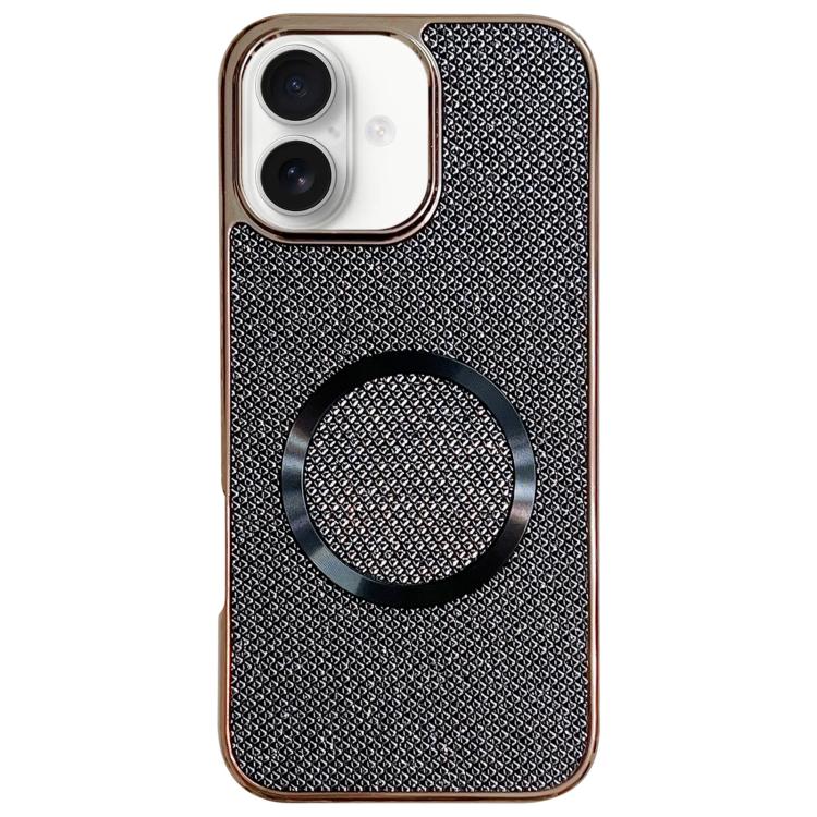 Capa de Telefone MagSafe com Grão Brilhante em PC Eletroplatinado, Para iPhone 17 Pro Max, Para iPhone 17 Pro, Para iPhone 16 Pro Max, Para iPhone 16 Pro, Para iPhone 16 Plus, Para iPhone 16, Para iPhone 15 Pro Max, Para iPhone 15 Pro