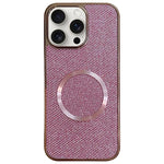 Capa de Telefone MagSafe com Grão Brilhante em PC Eletroplatinado, Para iPhone 17 Pro Max, Para iPhone 17 Pro, Para iPhone 16 Pro Max, Para iPhone 16 Pro, Para iPhone 16 Plus, Para iPhone 16, Para iPhone 15 Pro Max, Para iPhone 15 Pro