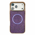 Capa de Telefone MagSafe com Grão Brilhante em PC Eletroplatinado, Para iPhone 17 Pro Max, Para iPhone 17 Pro, Para iPhone 16 Pro Max, Para iPhone 16 Pro, Para iPhone 16 Plus, Para iPhone 16, Para iPhone 15 Pro Max, Para iPhone 15 Pro