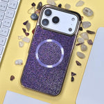 Capa de Telefone MagSafe com Grão Brilhante em PC Eletroplatinado, Para iPhone 17 Pro Max, Para iPhone 17 Pro, Para iPhone 16 Pro Max, Para iPhone 16 Pro, Para iPhone 16 Plus, Para iPhone 16, Para iPhone 15 Pro Max, Para iPhone 15 Pro