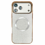 Capa de Telefone MagSafe com Grão Brilhante em PC Eletroplatinado, Para iPhone 17 Pro Max, Para iPhone 17 Pro, Para iPhone 16 Pro Max, Para iPhone 16 Pro, Para iPhone 16 Plus, Para iPhone 16, Para iPhone 15 Pro Max, Para iPhone 15 Pro