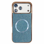 Capa de Telefone MagSafe com Grão Brilhante em PC Eletroplatinado, Para iPhone 17 Pro Max, Para iPhone 17 Pro, Para iPhone 16 Pro Max, Para iPhone 16 Pro, Para iPhone 16 Plus, Para iPhone 16, Para iPhone 15 Pro Max, Para iPhone 15 Pro