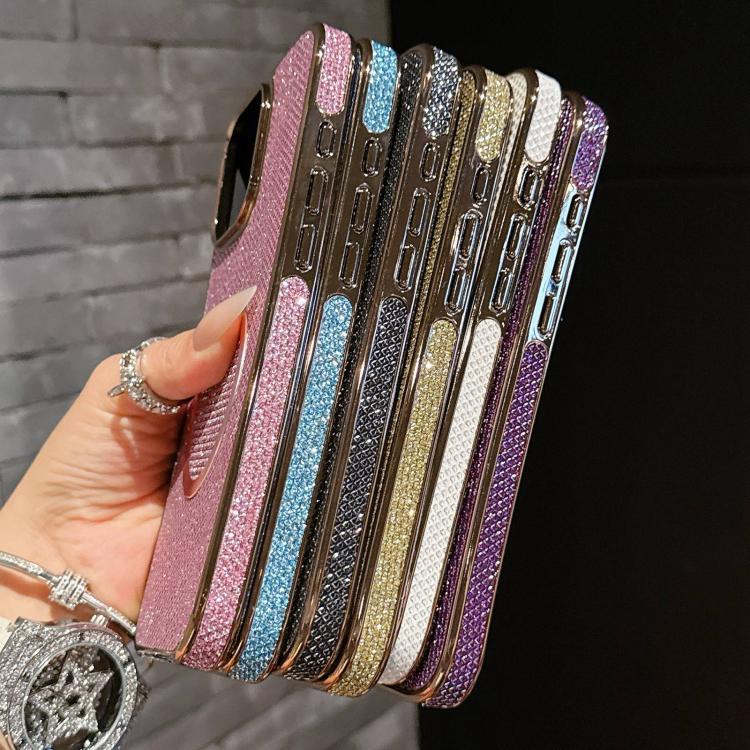 Capa de Telefone MagSafe com Grão Brilhante em PC Eletroplatinado, Para iPhone 17 Pro Max, Para iPhone 17 Pro, Para iPhone 16 Pro Max, Para iPhone 16 Pro, Para iPhone 16 Plus, Para iPhone 16, Para iPhone 15 Pro Max, Para iPhone 15 Pro