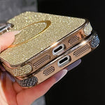 Capa de Telefone MagSafe com Grão Brilhante em PC Eletroplatinado, Para iPhone 17 Pro Max, Para iPhone 17 Pro, Para iPhone 16 Pro Max, Para iPhone 16 Pro, Para iPhone 16 Plus, Para iPhone 16, Para iPhone 15 Pro Max, Para iPhone 15 Pro