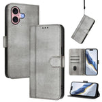 Capa de Telemóvel Retro em Pele com Fivela e Costura em Linhas, Para iPhone 16 Pro, Para iPhone 16 Plus, Para iPhone 16, Para iPhone 15 Pro Max, Para iPhone 15 Pro, Para iPhone 15 Plus