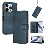 Capa de Telemóvel Retro em Pele com Fivela e Costura em Linhas, Para iPhone 16 Pro, Para iPhone 16 Plus, Para iPhone 16, Para iPhone 15 Pro Max, Para iPhone 15 Pro, Para iPhone 15 Plus