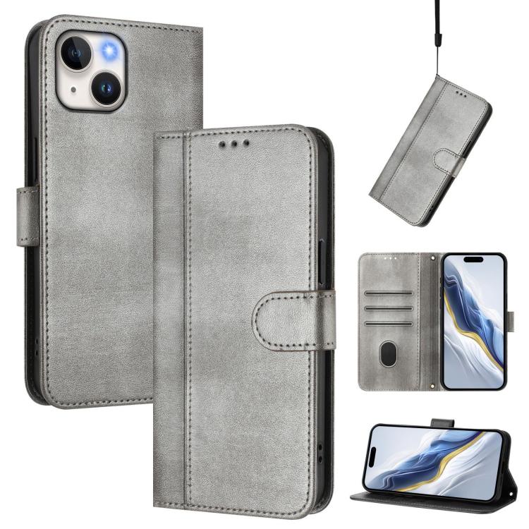 Capa de Telemóvel Retro em Pele com Fivela e Costura em Linhas, Para iPhone 16 Pro, Para iPhone 16 Plus, Para iPhone 16, Para iPhone 15 Pro Max, Para iPhone 15 Pro, Para iPhone 15 Plus