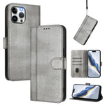 Line Splicing Buckle Retro Leather Phone Case, For iPhone 13 Pro Max, For iPhone 13 Pro, For iPhone 13 mini, For iPhone 12 / 12 Pro, For iPhone 12 Pro Max, For iPhone 12 mini