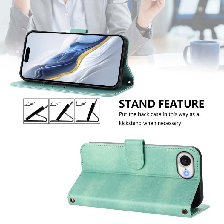Capa de Telefone Retro em Pele com Fivela de Costura em Linha, Para iPhone 17e / 16e, Para iPhone 17 Pro Max, Para iPhone 17 Pro, Para iPhone 17, Para iPhone Air, Para iPhone 16 Pro Max