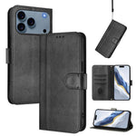 Capa de Telefone Retro em Pele com Fivela de Costura em Linha, Para iPhone 17e / 16e, Para iPhone 17 Pro Max, Para iPhone 17 Pro, Para iPhone 17, Para iPhone Air, Para iPhone 16 Pro Max