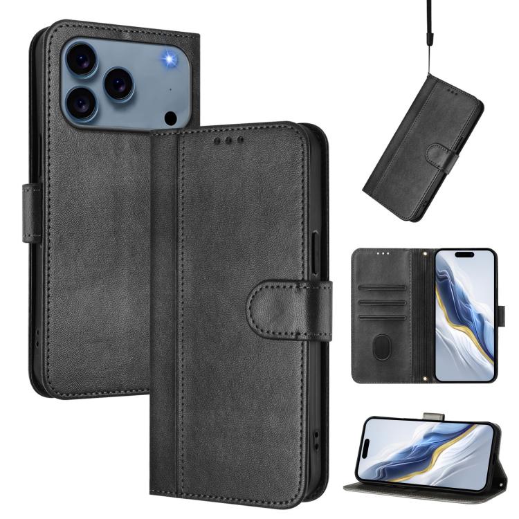 Capa de Telefone Retro em Pele com Fivela de Costura em Linha, Para iPhone 17e / 16e, Para iPhone 17 Pro Max, Para iPhone 17 Pro, Para iPhone 17, Para iPhone Air, Para iPhone 16 Pro Max