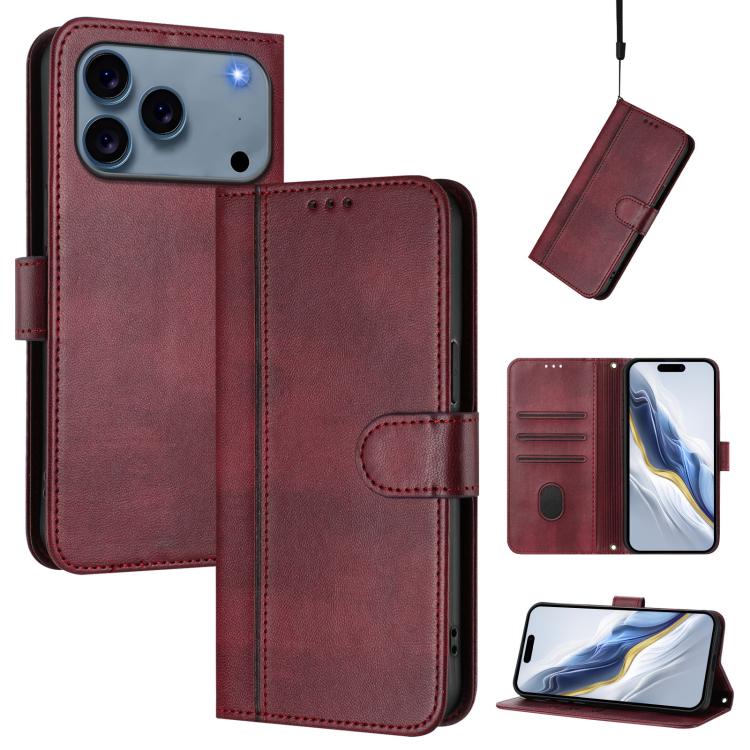 Capa de Telefone Retro em Pele com Fivela de Costura em Linha, Para iPhone 17e / 16e, Para iPhone 17 Pro Max, Para iPhone 17 Pro, Para iPhone 17, Para iPhone Air, Para iPhone 16 Pro Max