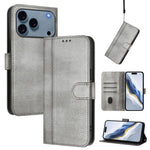 Capa de Telefone Retro em Pele com Fivela de Costura em Linha, Para iPhone 17e / 16e, Para iPhone 17 Pro Max, Para iPhone 17 Pro, Para iPhone 17, Para iPhone Air, Para iPhone 16 Pro Max