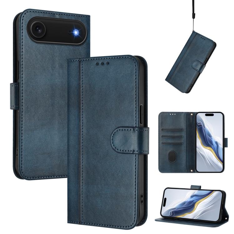Capa de Telefone Retro em Pele com Fivela de Costura em Linha, Para iPhone 17e / 16e, Para iPhone 17 Pro Max, Para iPhone 17 Pro, Para iPhone 17, Para iPhone Air, Para iPhone 16 Pro Max