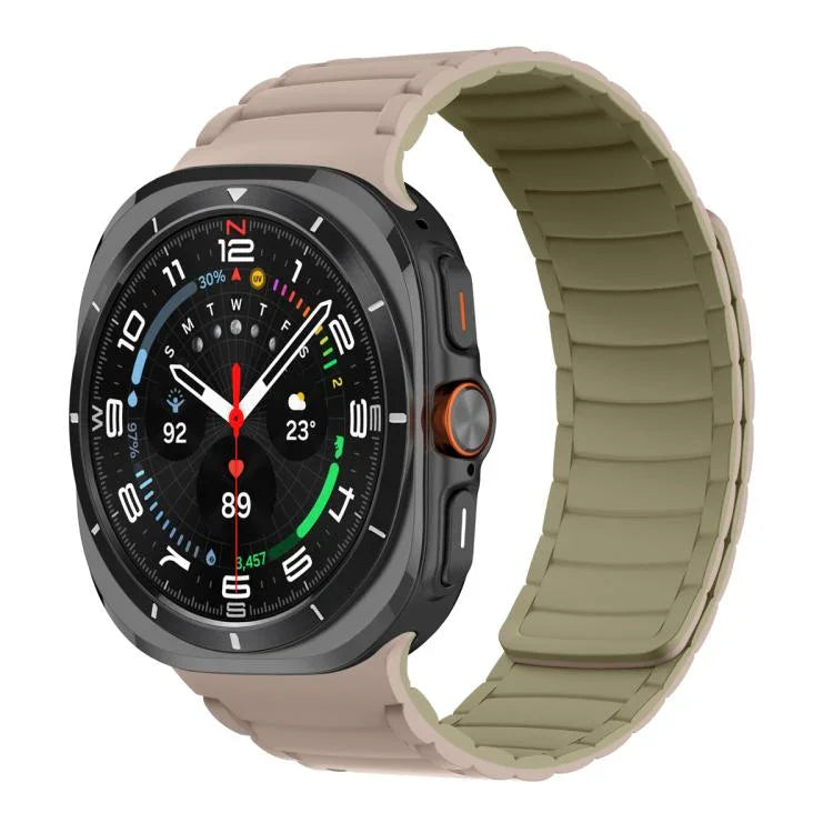 Pulseira de Relógio Desportiva Magnética de Silicone, Para Samsung Galaxy Watch Ultra 47mm / Ultra 2025