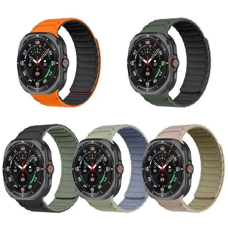 Pulseira de Relógio Desportiva Magnética de Silicone, Para Samsung Galaxy Watch Ultra 47mm / Ultra 2025