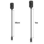 Cabo de Carregamento para Smartwatch com Interface USB-A xDfind para Samsung Galaxy Fit3 SM-R390 com Proteção de Chip, Para Samsung Galaxy Fit3, 55cm, Para Samsung Galaxy Fit3, 1m