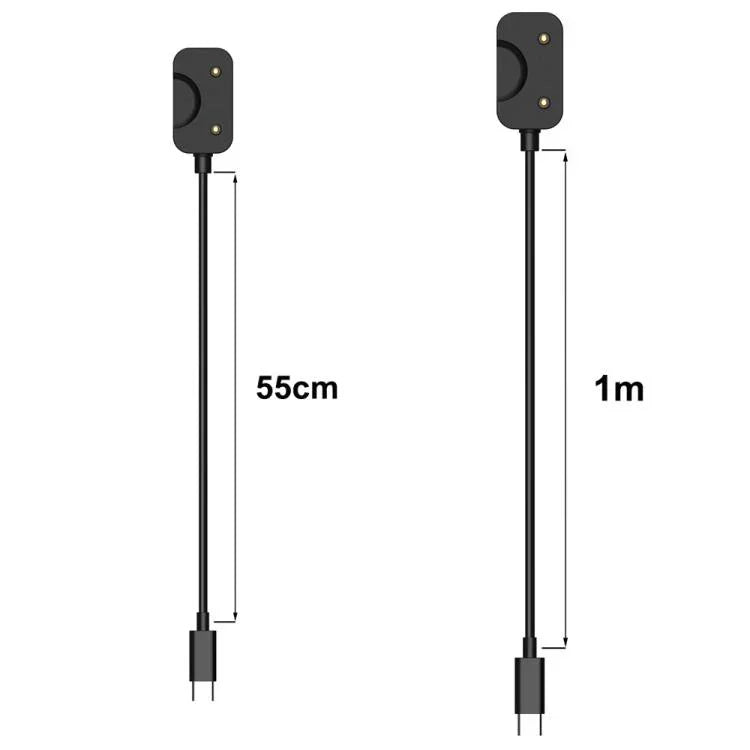 Cabo de Carregamento para Smartwatch com Interface USB-A xDfind para Samsung Galaxy Fit3 SM-R390 com Proteção de Chip, Para Samsung Galaxy Fit3, 55cm, Para Samsung Galaxy Fit3, 1m
