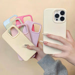 Capa de Telefone em Silicone Líquido Imitativo Simples Dopamina, Para iPhone 17e / 16e, Para iPhone 17 Pro Max, Para iPhone 17 Pro
