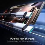 JOYROOM S-A28 Flash Series 60W 480Mbps Fast Charging Data Cable, Length: 2m, Type-C to Type-C Cable, Type-C to 8 Pin Cable, USB to Type-C Cable, USB to 8 Pin Cable