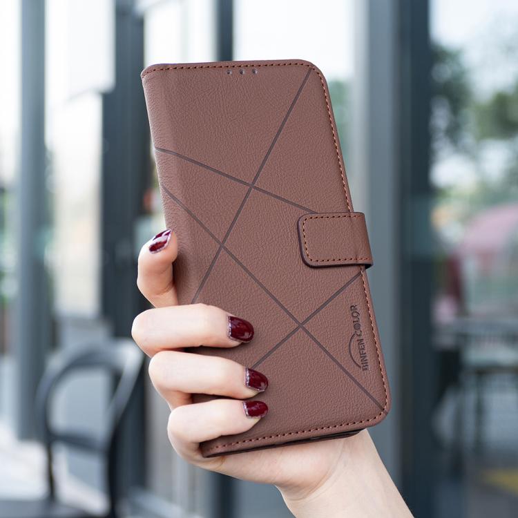 Capa de Telefone em Pele com Padrão Geométrico e RFID, Para iPhone 6 / 7 / 8 / SE, Para iPhone 13 Pro Max, Para iPhone 13 Pro, Para iPhone 12 / 12 Pro, Para iPhone 12 Pro Max, Para iPhone 11 Pro Max, Para iPhone 11, Para iPhone 11 Pro