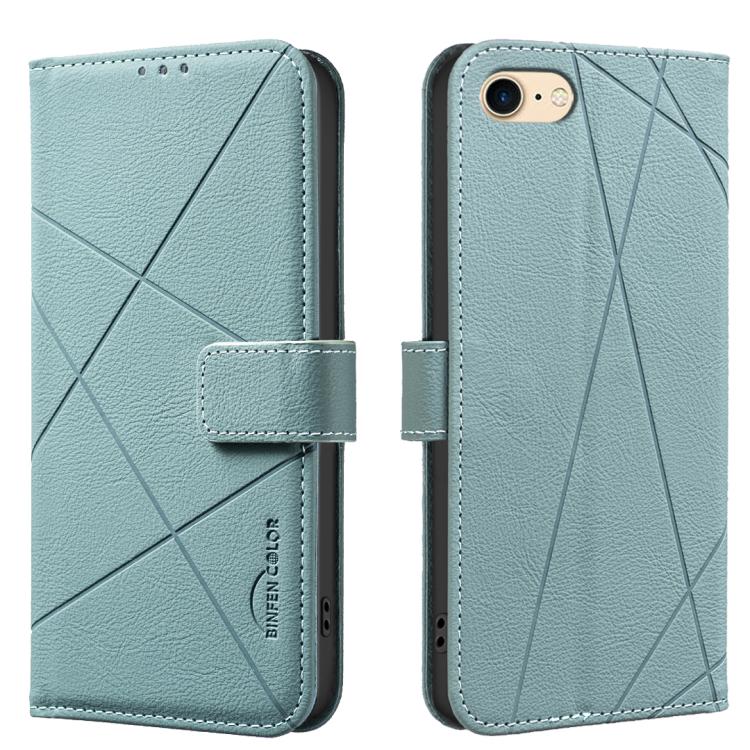 Capa de Telefone em Pele com Padrão Geométrico e RFID, Para iPhone 6 / 7 / 8 / SE, Para iPhone 13 Pro Max, Para iPhone 13 Pro, Para iPhone 12 / 12 Pro, Para iPhone 12 Pro Max, Para iPhone 11 Pro Max, Para iPhone 11, Para iPhone 11 Pro