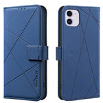 Capa de Telefone em Pele com Padrão Geométrico e RFID, Para iPhone 6 / 7 / 8 / SE, Para iPhone 13 Pro Max, Para iPhone 13 Pro, Para iPhone 12 / 12 Pro, Para iPhone 12 Pro Max, Para iPhone 11 Pro Max, Para iPhone 11, Para iPhone 11 Pro