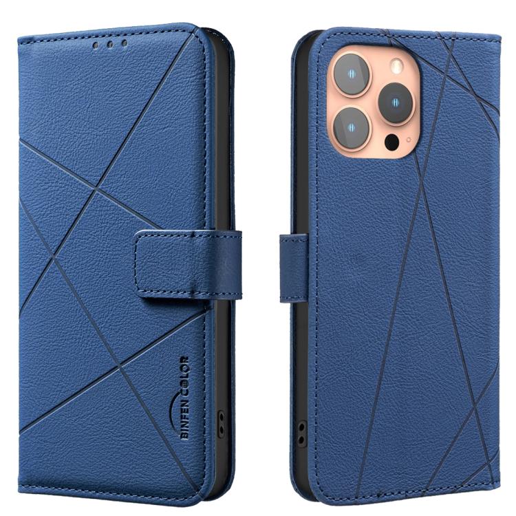 Capa de Telefone em Pele com Padrão Geométrico e RFID, Para iPhone 6 / 7 / 8 / SE, Para iPhone 13 Pro Max, Para iPhone 13 Pro, Para iPhone 12 / 12 Pro, Para iPhone 12 Pro Max, Para iPhone 11 Pro Max, Para iPhone 11, Para iPhone 11 Pro