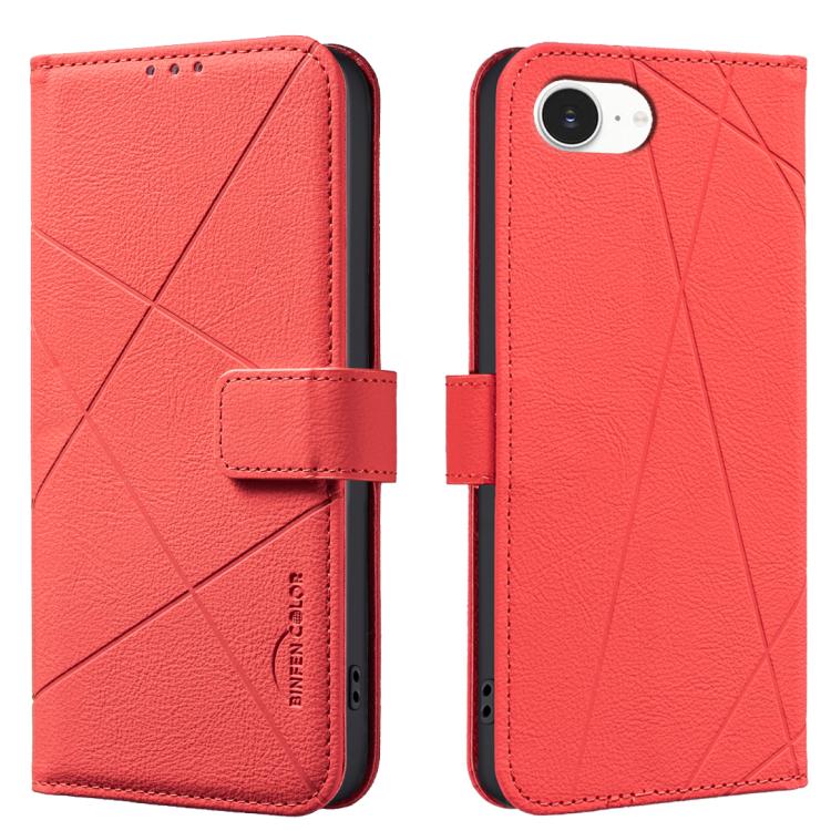 Capa de Telefone em Pele com Padrão Geométrico e RFID, Para iPhone 16e / 17e, Para iPhone 17 Pro Max, Para iPhone 17 Pro, Para iPhone 17, Para iPhone Air, Para iPhone 16 Pro Max, Para iPhone 16 Pro, Para iPhone 16 Plus