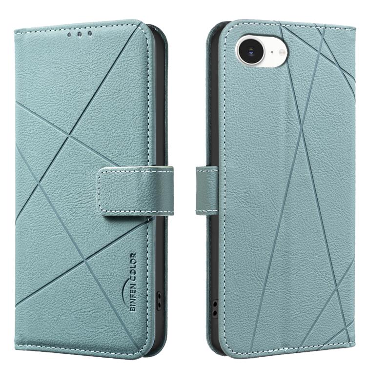 Capa de Telefone em Pele com Padrão Geométrico e RFID, Para iPhone 16e / 17e, Para iPhone 17 Pro Max, Para iPhone 17 Pro, Para iPhone 17, Para iPhone Air, Para iPhone 16 Pro Max, Para iPhone 16 Pro, Para iPhone 16 Plus