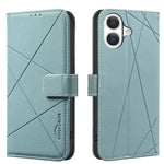 Capa de Telefone em Pele com Padrão Geométrico e RFID, Para iPhone 16e / 17e, Para iPhone 17 Pro Max, Para iPhone 17 Pro, Para iPhone 17, Para iPhone Air, Para iPhone 16 Pro Max, Para iPhone 16 Pro, Para iPhone 16 Plus
