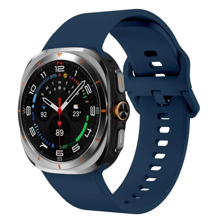 Solid Color Colorful Buckle Silicone Watch Band, For Samsung Galaxy Watch Ultra 47mm / Ultra 2025
