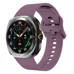 Solid Color Colorful Buckle Silicone Watch Band, For Samsung Galaxy Watch Ultra 47mm / Ultra 2025