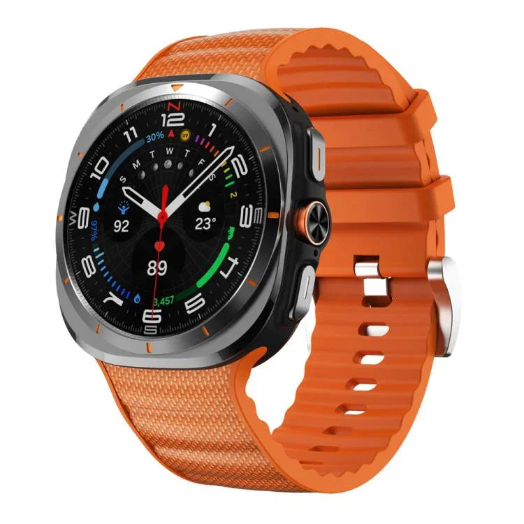 Pulseira de Relógio Desportiva de Silicone de Cor Sólida, Para Samsung Galaxy Watch Ultra 47mm / Ultra 2025