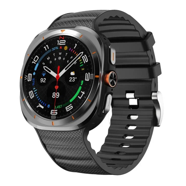 Pulseira de Relógio Desportiva de Silicone de Cor Sólida, Para Samsung Galaxy Watch Ultra 47mm / Ultra 2025