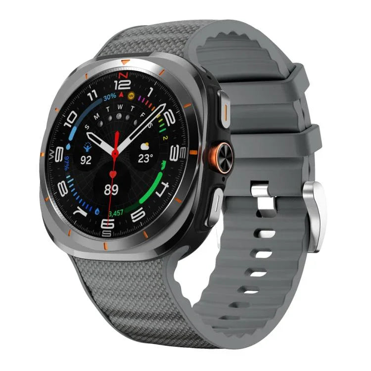 Pulseira de Relógio Desportiva de Silicone de Cor Sólida, Para Samsung Galaxy Watch Ultra 47mm / Ultra 2025