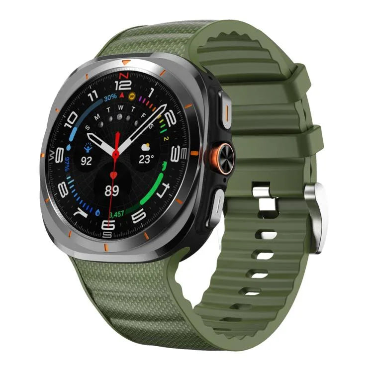 Pulseira de Relógio Desportiva de Silicone de Cor Sólida, Para Samsung Galaxy Watch Ultra 47mm / Ultra 2025