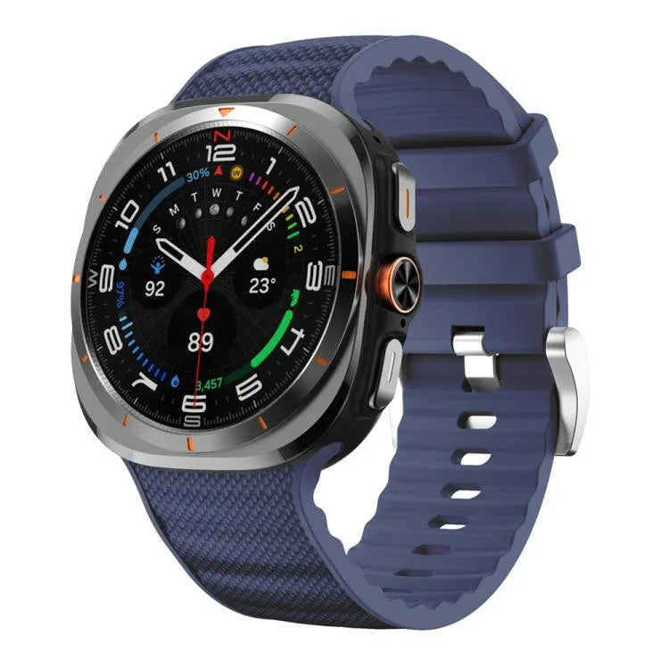 Pulseira de Relógio Desportiva de Silicone de Cor Sólida, Para Samsung Galaxy Watch Ultra 47mm / Ultra 2025