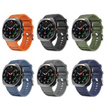 Pulseira de Relógio Desportiva de Silicone de Cor Sólida, Para Samsung Galaxy Watch Ultra 47mm / Ultra 2025